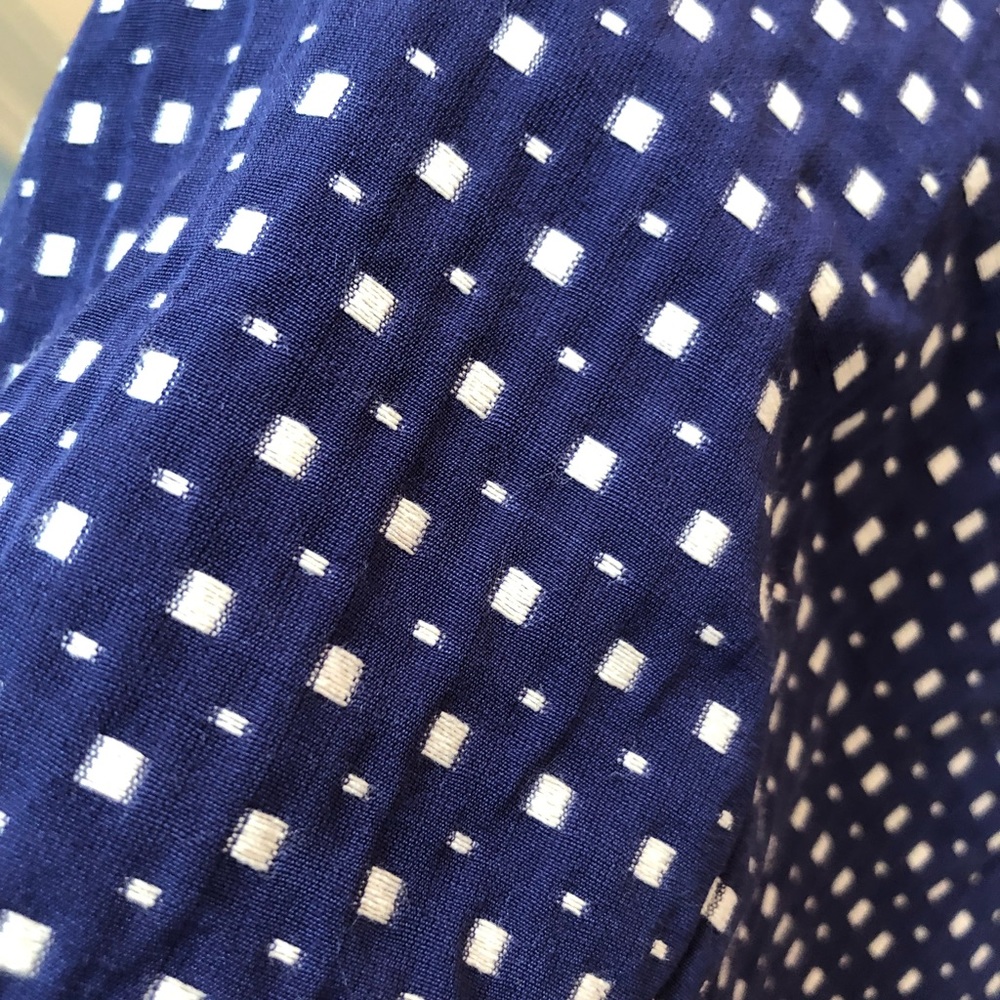 BANANA REPUBLIC patterned navy blue skirt - Picture 3 of 8